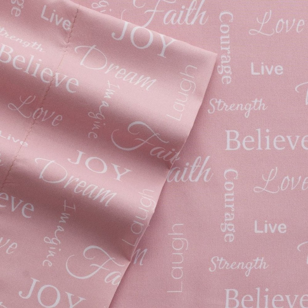 Grand Collection Microfiber Inspirational Sheets